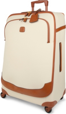 BRICS Bojola leather four-wheel suitcase 82cm