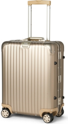 RIMOWA Topas Titanium four-wheel cabin suitcase 57cm