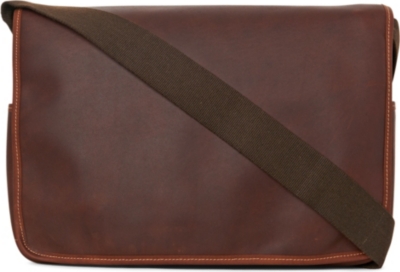 TUSTING Large leather messenger bag
