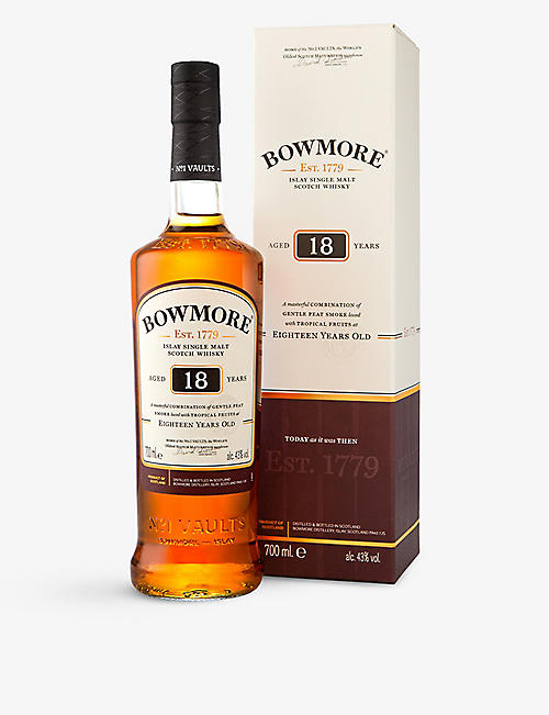 BOWMORE: 18-year-old single malt Scotch whisky 700ml