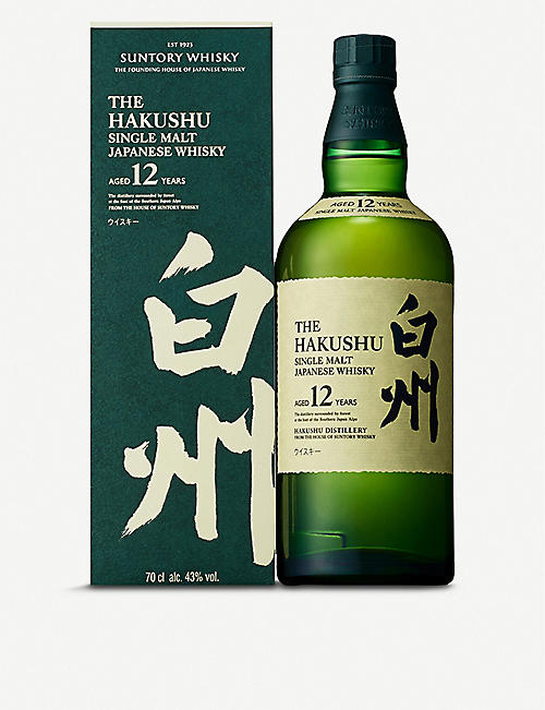 SUNTORY: The Hakushu 12-year-old single malt Japanese whisky 700ml