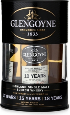 GLENGOYNE Mini drum whisky gift set 3 x 50ml