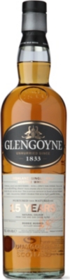 GLENGOYNE 15 year old Highland single malt Scotch whisky 700ml