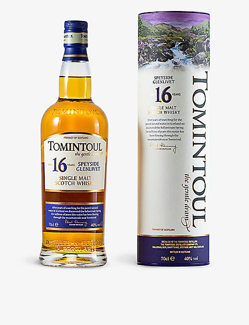 TOMINTOUL: Tomintoul 16-year-old single malt Scotch whisky 700ml