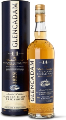 GLENCADAM 14 year old Oloroso Sherry Wood single malt Scotch whisky cask 700ml
