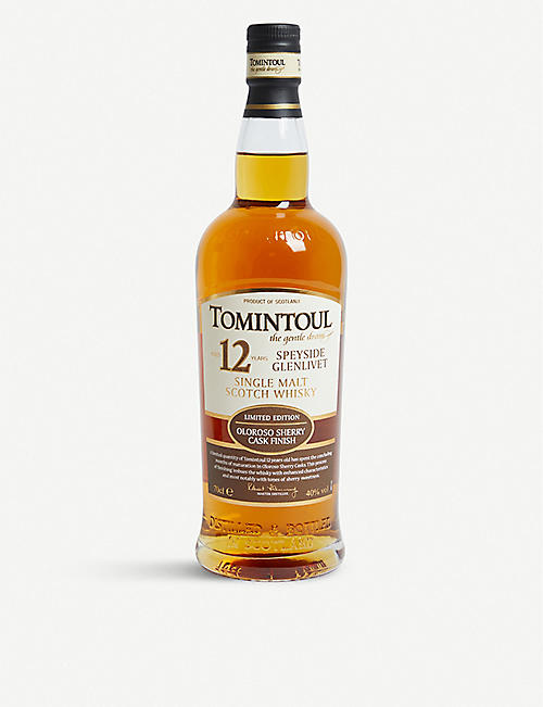 TOMINTOUL: Tomintoul Speyside Glenlivet 12-year-old Single Malt Scotch Whisky 700ml