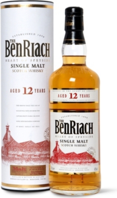 BENRIACH 12 year old single malt Scotch whisky 700ml