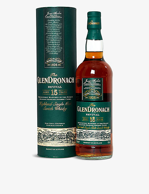 GLENDRONACH: 15-year-old single malt Scotch whisky 700ml