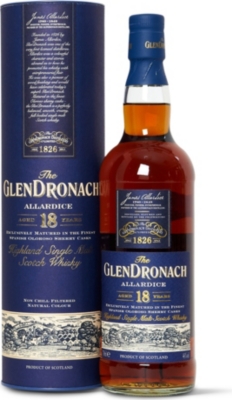 GLENDRONACH 18 year old single malt Scotch whisky 700ml