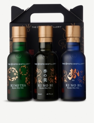 KI NO BI: The Kyoto Distillery gin miniatures tasting set 200ml x 3
