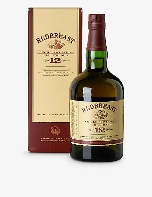 REDBREAST: Redbreast 12-year-old single pot still Irish whiskey 700ml