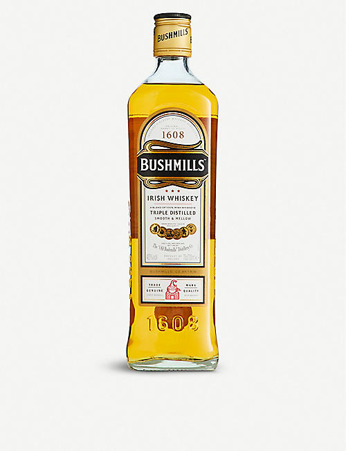 BUSHMILLS: Bushmills triple-distilled blended whiskey 700ml