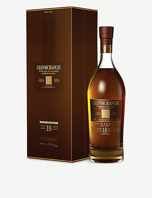 GLENMORANGIE: Extremely Rare 18 year-old highland single-malt Scotch whisky 700ml