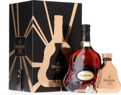  Hennessy XO and hip flask gift set 700ml