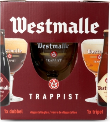 WESTMALLE Two bottles and glass gift pack 2 x 330ml