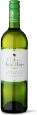 HAUT RIAN Bordeaux Blanc 2008 750ml