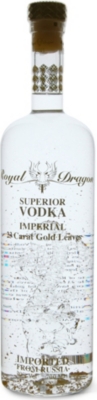 ROYAL DRAGON Imperial gold-leaf vodka 700ml