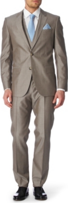 HUGO BOSS Huge Genius WE three-piece suit (Beige