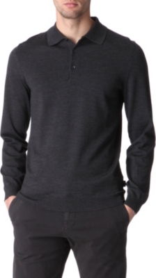 HUGO BOSS Knitted polo shirt