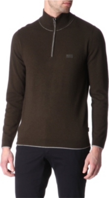 HUGO BOSS Hobbs zip-neck jumper