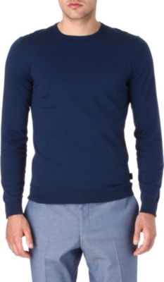 HUGO BOSS Brantton knitted-cotton jumper