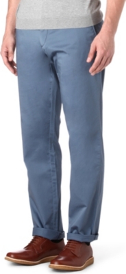 HUGO BOSS Crigan 2D regular-fit straight gabardine chinos