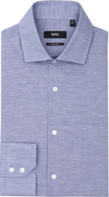 HUGO BOSS Gordron regular-fit single-cuff shirt
