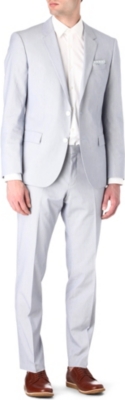 HUGO BOSS Huge Genius micro-striped suit