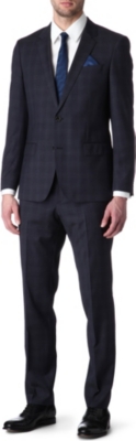 HUGO BOSS Huge Genius tonal-check suit