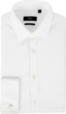 HUGO BOSS Jaques slim-fit double-cuff shirt