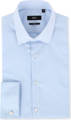 HUGO BOSS Jaques slim-fit double-cuff shirt