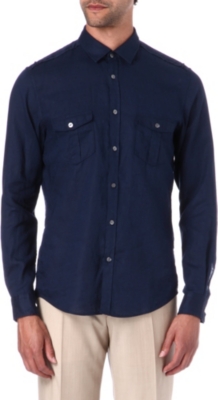 HUGO BOSS Michele linen shirt