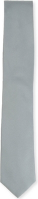 HUGO BOSS Plain woven-silk tie