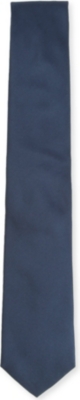HUGO BOSS Plain woven-silk tie