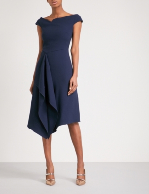 roland mouret navy barwick dress