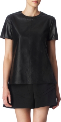 GIVENCHY Leather top (Black