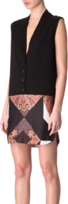 GIVENCHY Paisley sleeveless cardigan dress