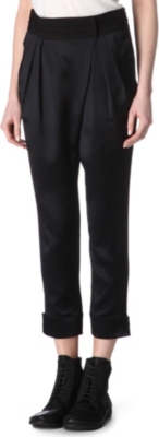 GIVENCHY Silk-satin harem trousers