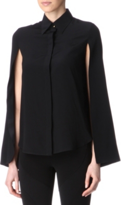 GIVENCHY Split-sleeves silk blouse