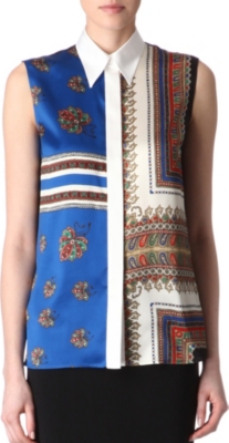 GIVENCHY Sleeveless paisley shirt