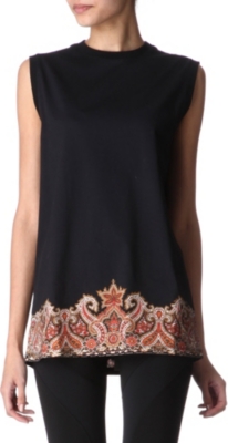 GIVENCHY Paisley-hem top