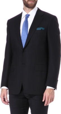 CANALI Single-breasted wool jacket