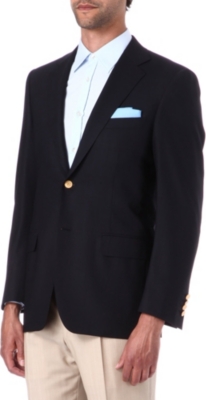 CANALI Single-breasted wool blazer