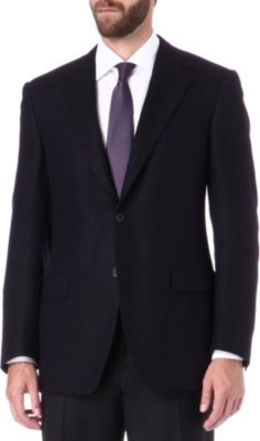 CANALI Cashmere-silk blend single-breasted blazer