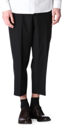 COMME DES GARCONS Cropped tapered-leg trousers