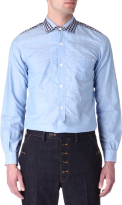 JUNYA WATANABE Checked panel shirt