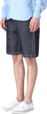 JUNYA WATANABE Linen-blend denim shorts