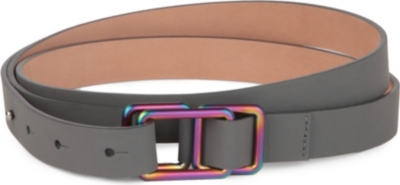LANVIN Matt leather belt
