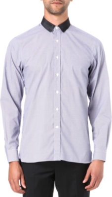 LANVIN Gingham grosgrain shirt