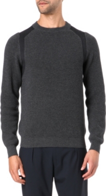 LANVIN Pinstripe Harness knitted jumper
